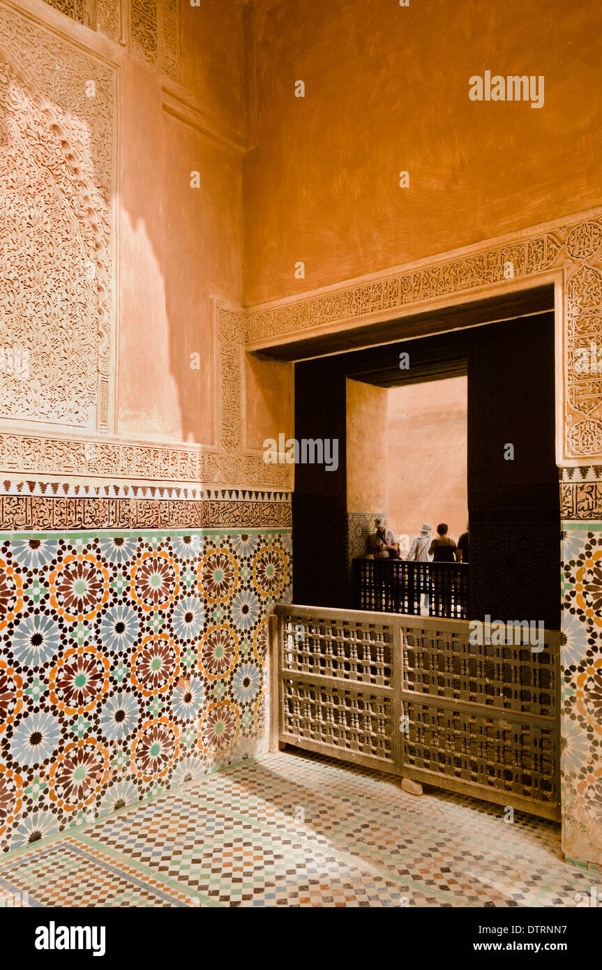 Saadiennes-Gräber in Marrakesch, Marokko. Stockfoto