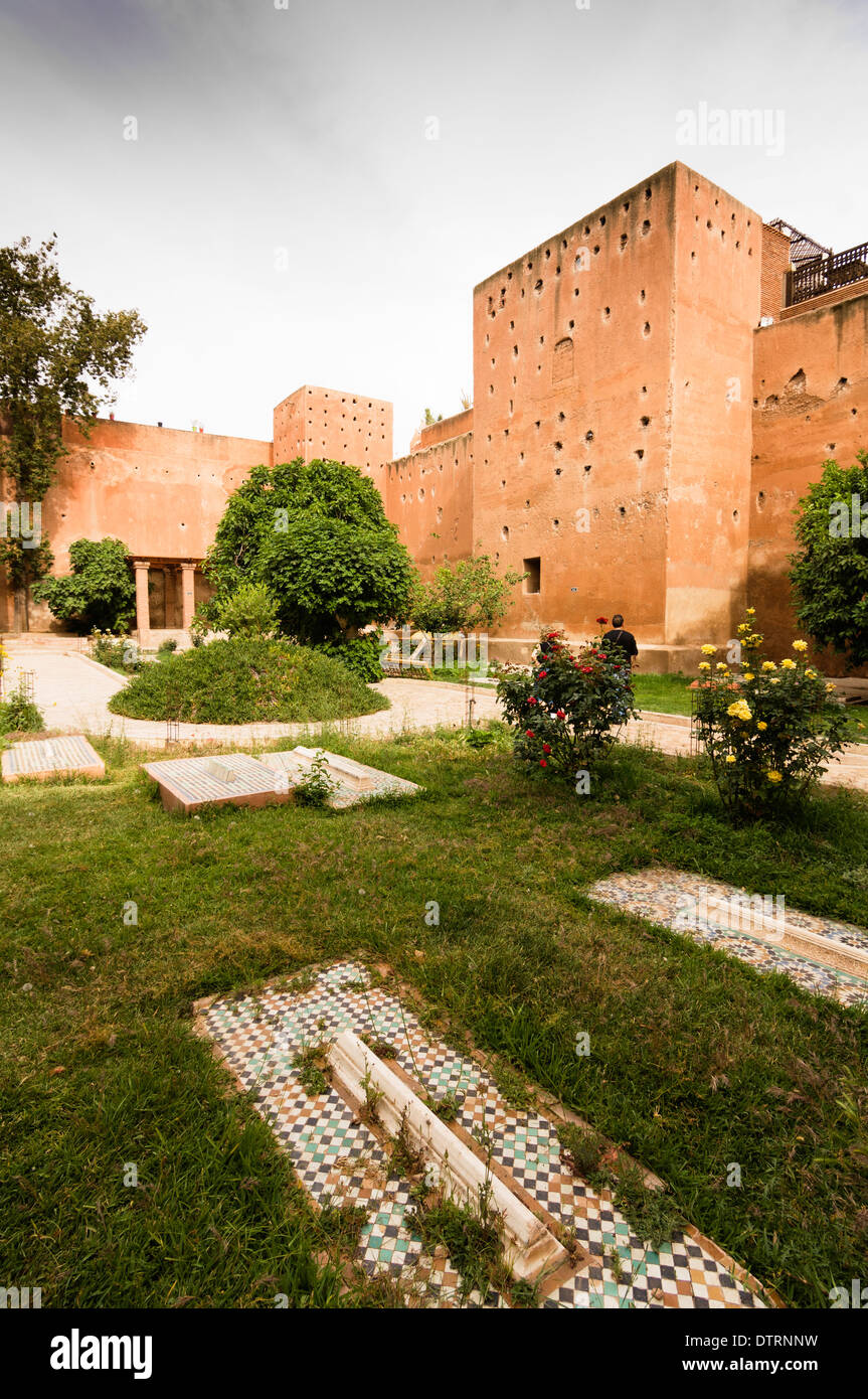 Saadiennes-Gräber in Marrakesch, Marokko. Stockfoto