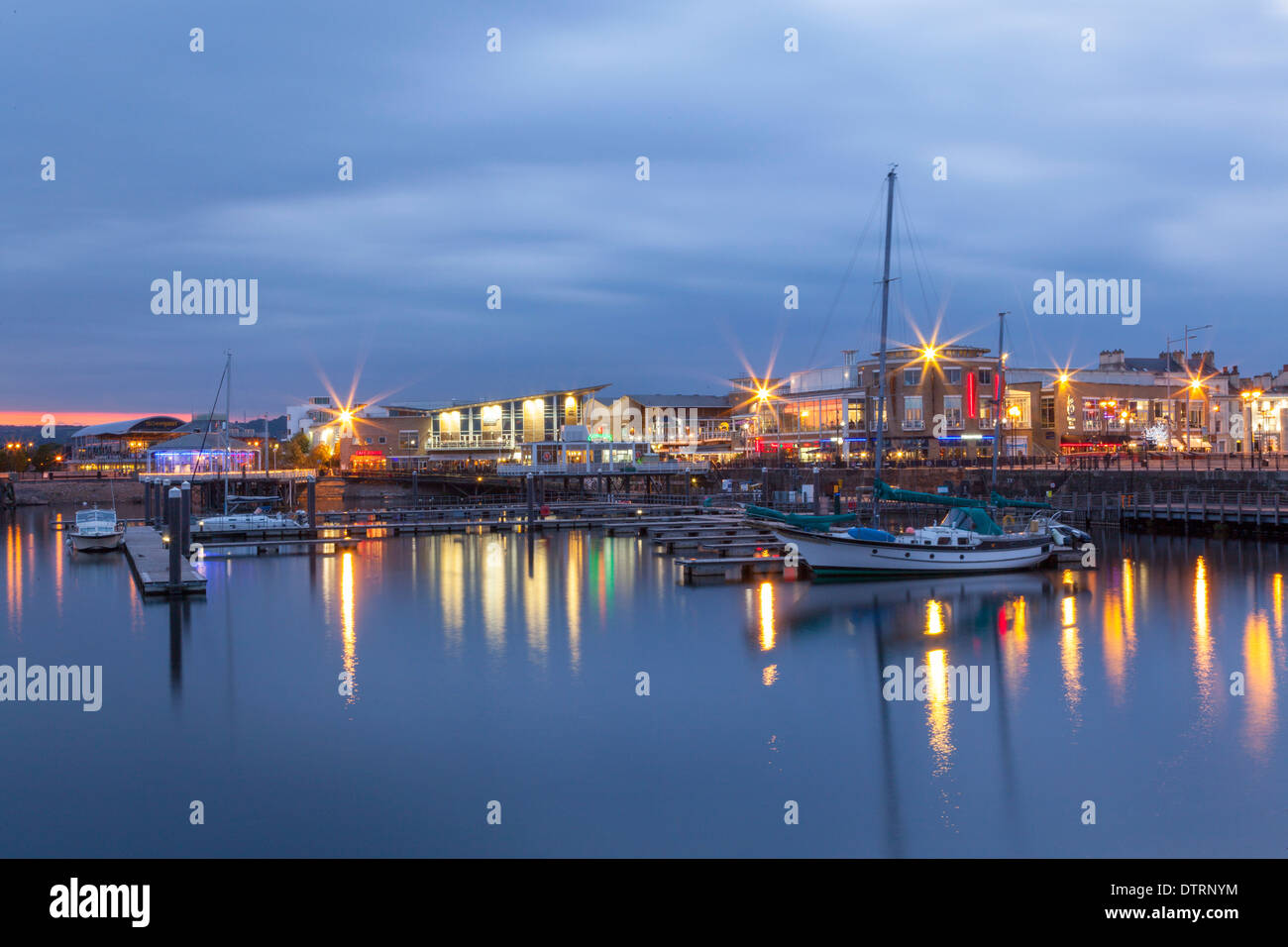 Bucht von Cardiff Wales UK Stockfoto