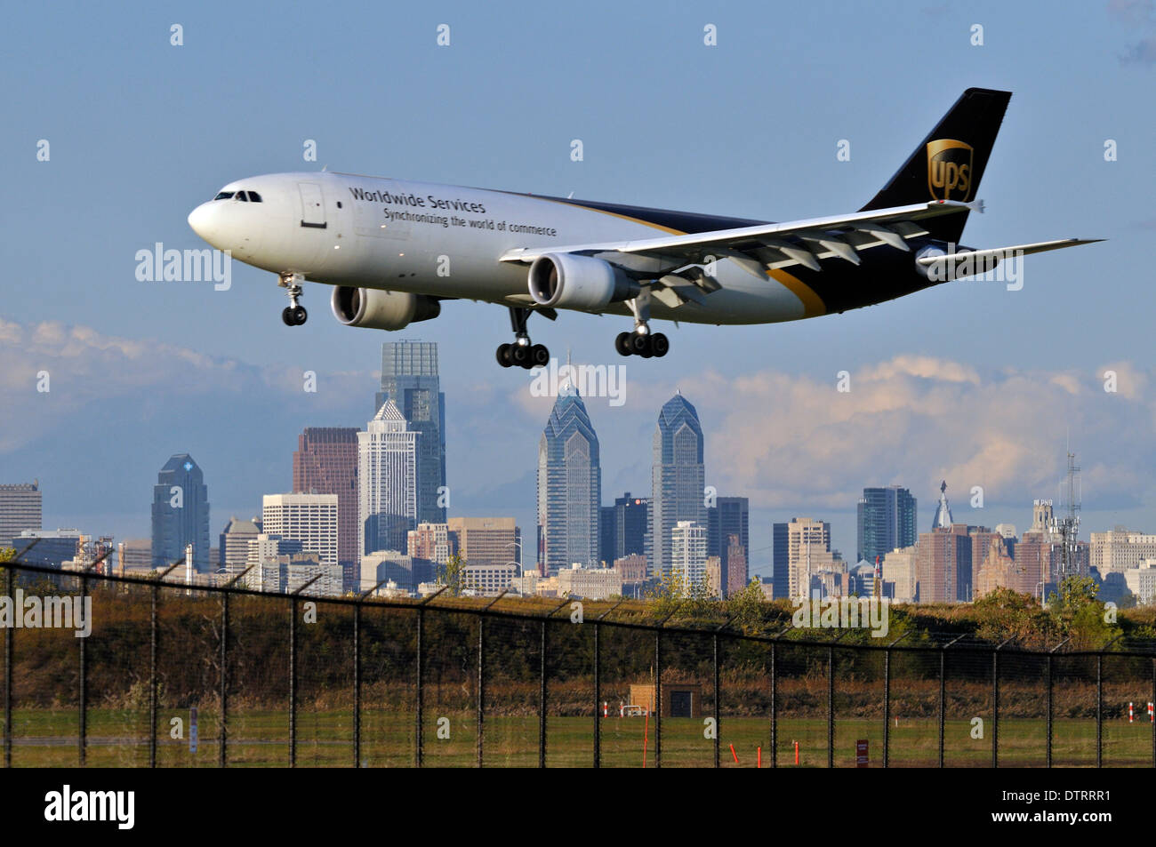 Flugreisen Sie in Philadelphia International Airport in Philadelphia, Pennsylvania. Stockfoto