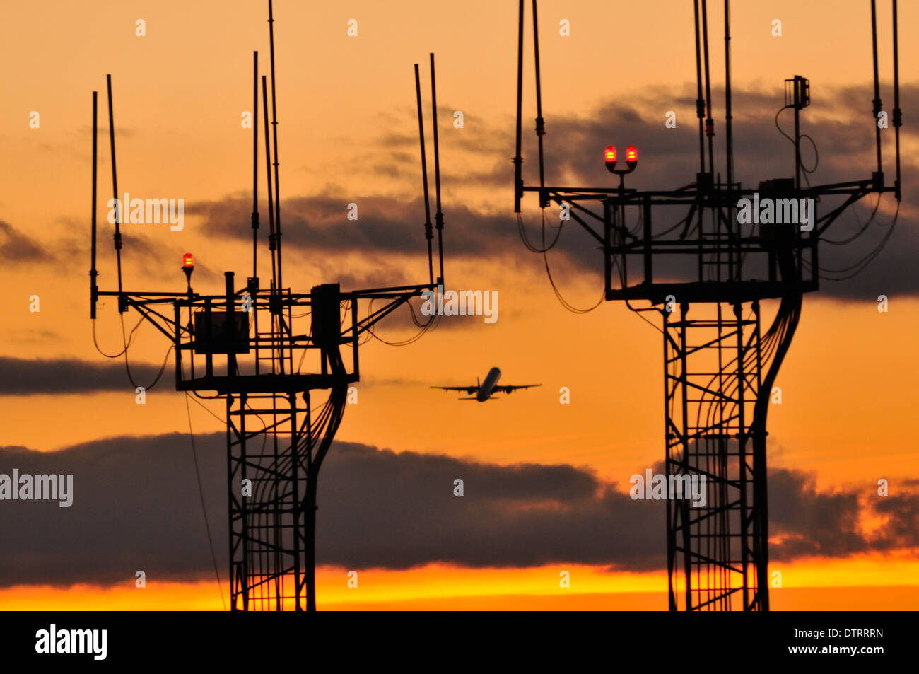 Flugreisen Sie in Philadelphia International Airport in Philadelphia, Pennsylvania. Stockfoto