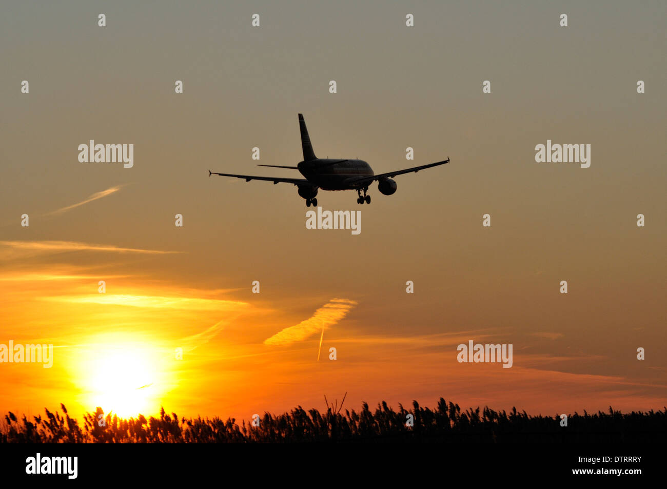 Flugreisen Sie in Philadelphia International Airport in Philadelphia, Pennsylvania. Stockfoto