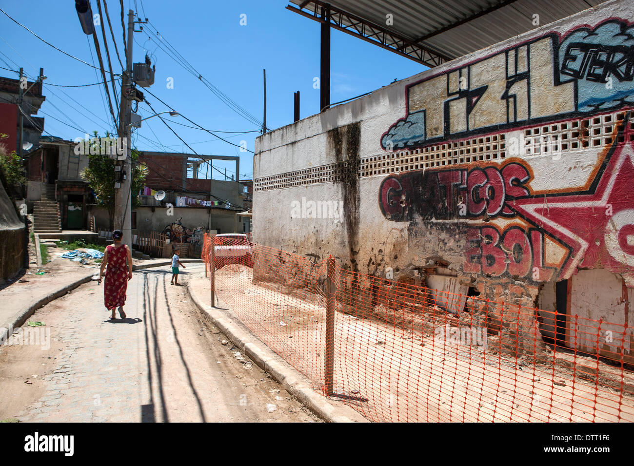 Vidigal Slum, Favela Vidigal, Rio De Janeiro, Brasilien Stockfoto