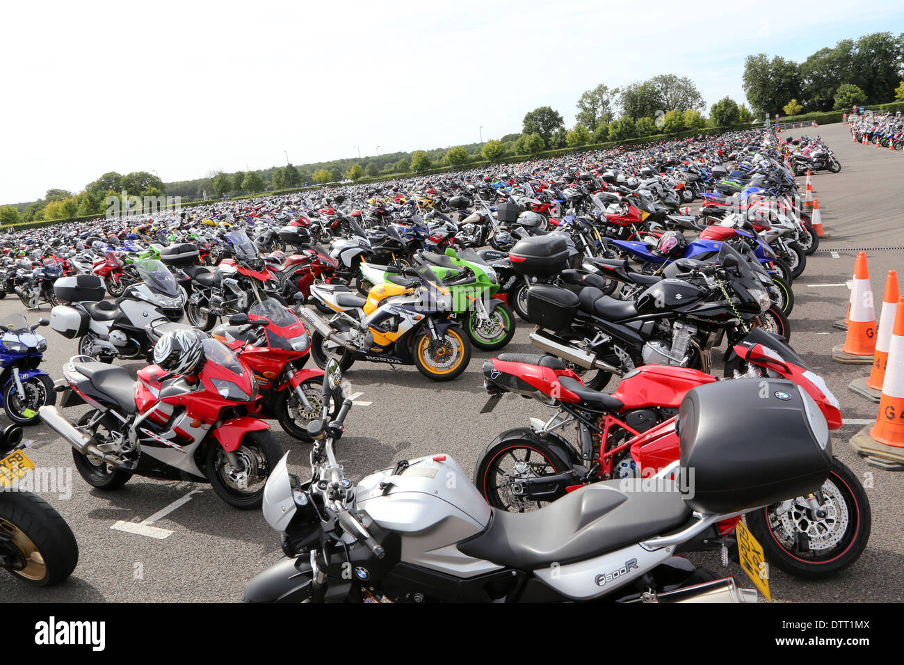 Bikepark in Silverstone Moto GP 2013 Stockfoto
