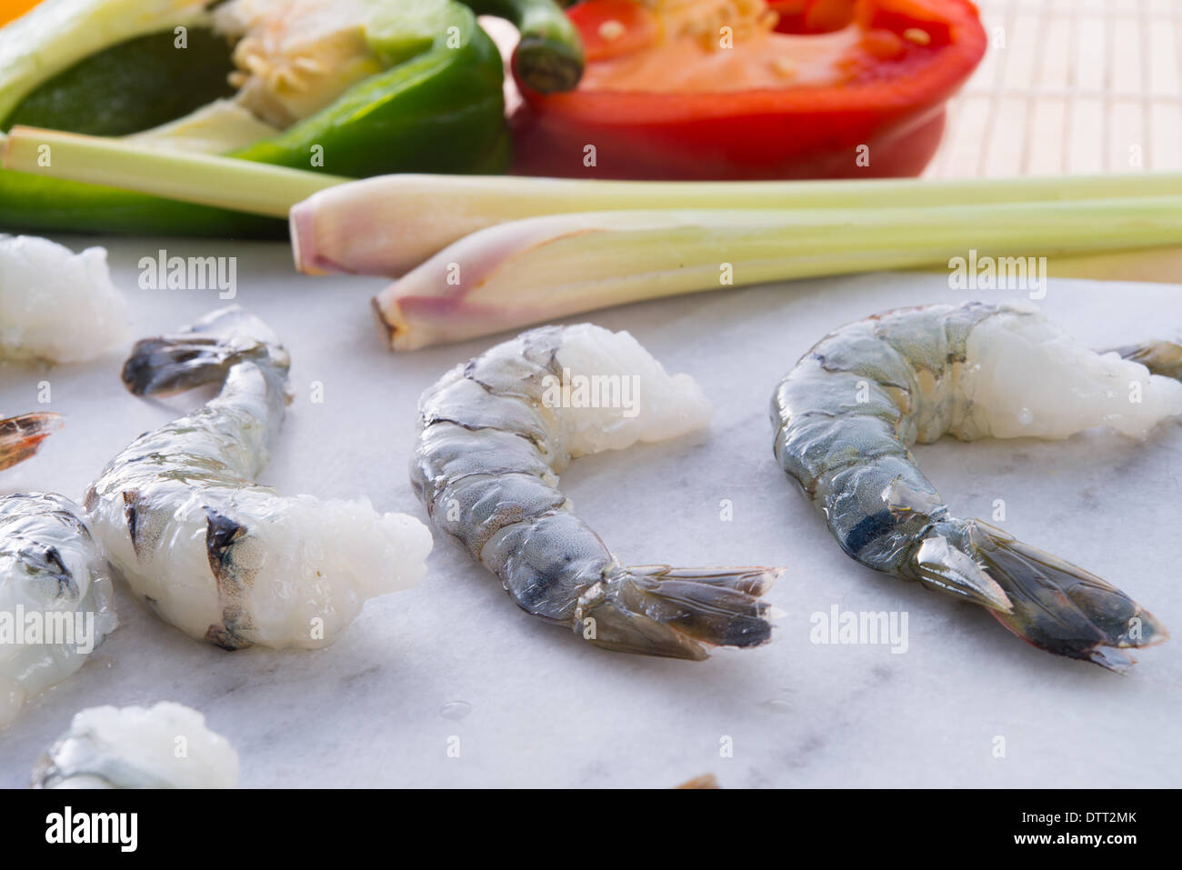 frische Garnelen Stockfoto