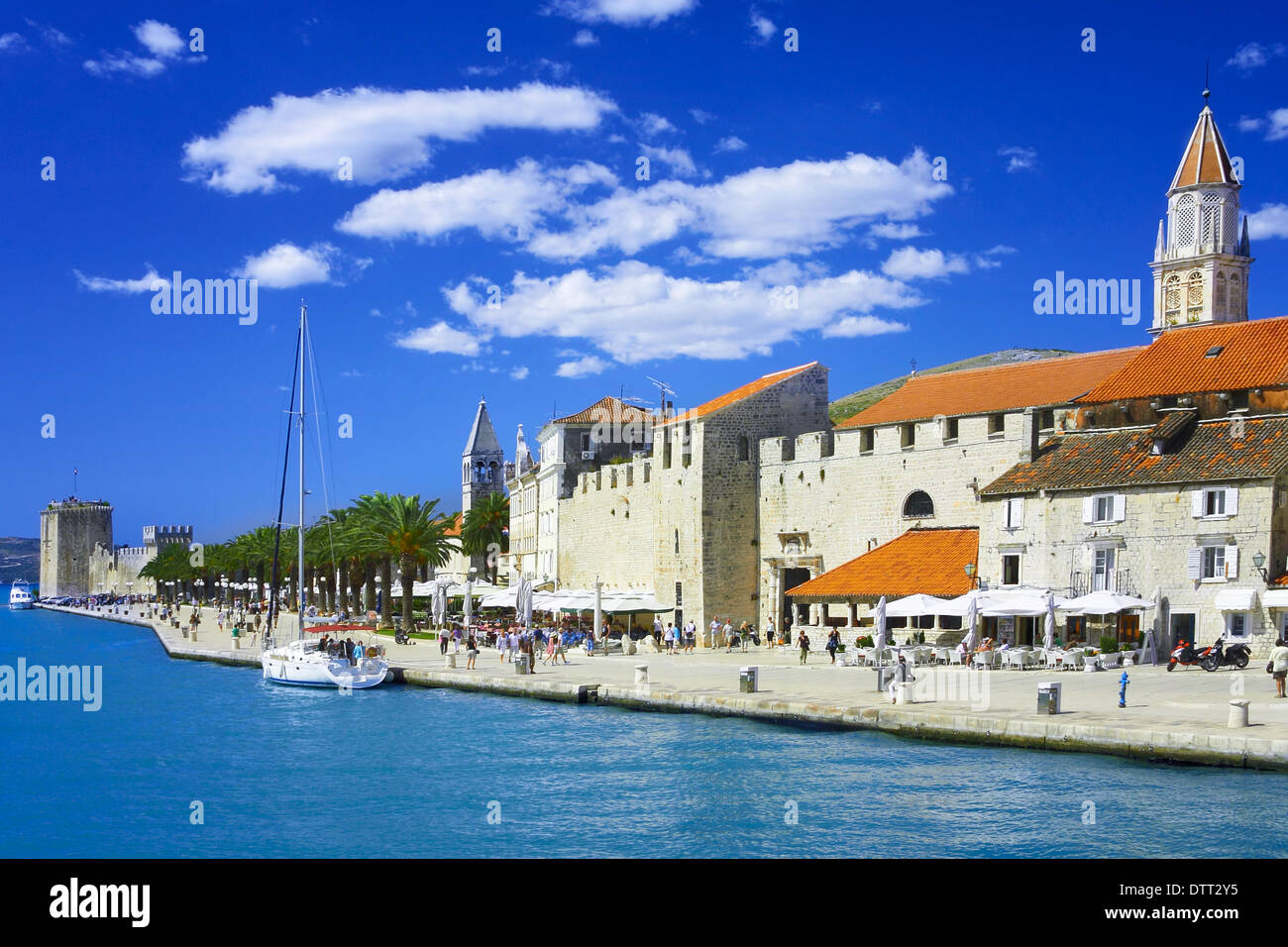 Trogir in Kroatien Stockfoto
