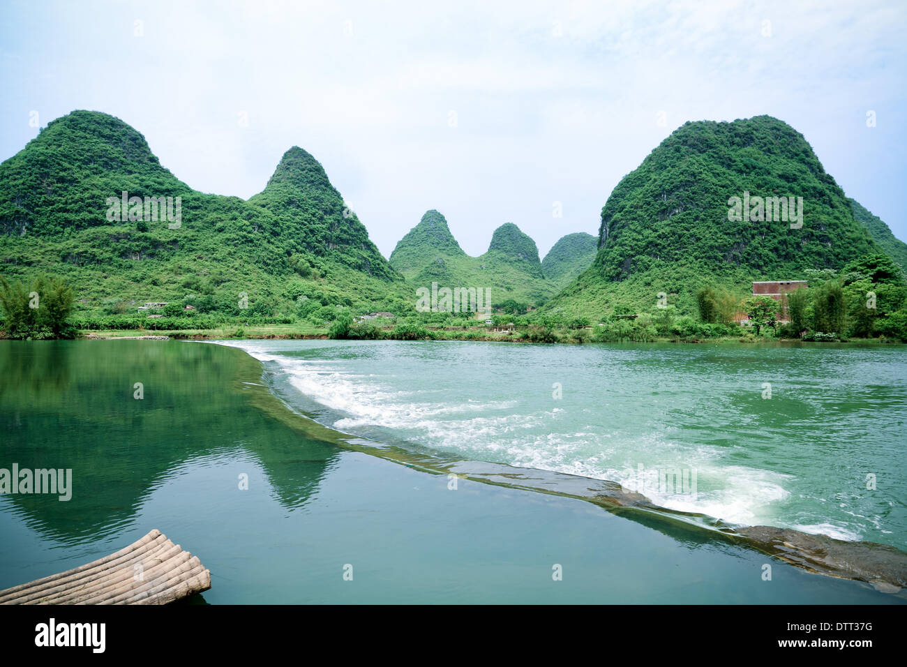 schöne ländliche Landschaft in yangshuo Stockfoto