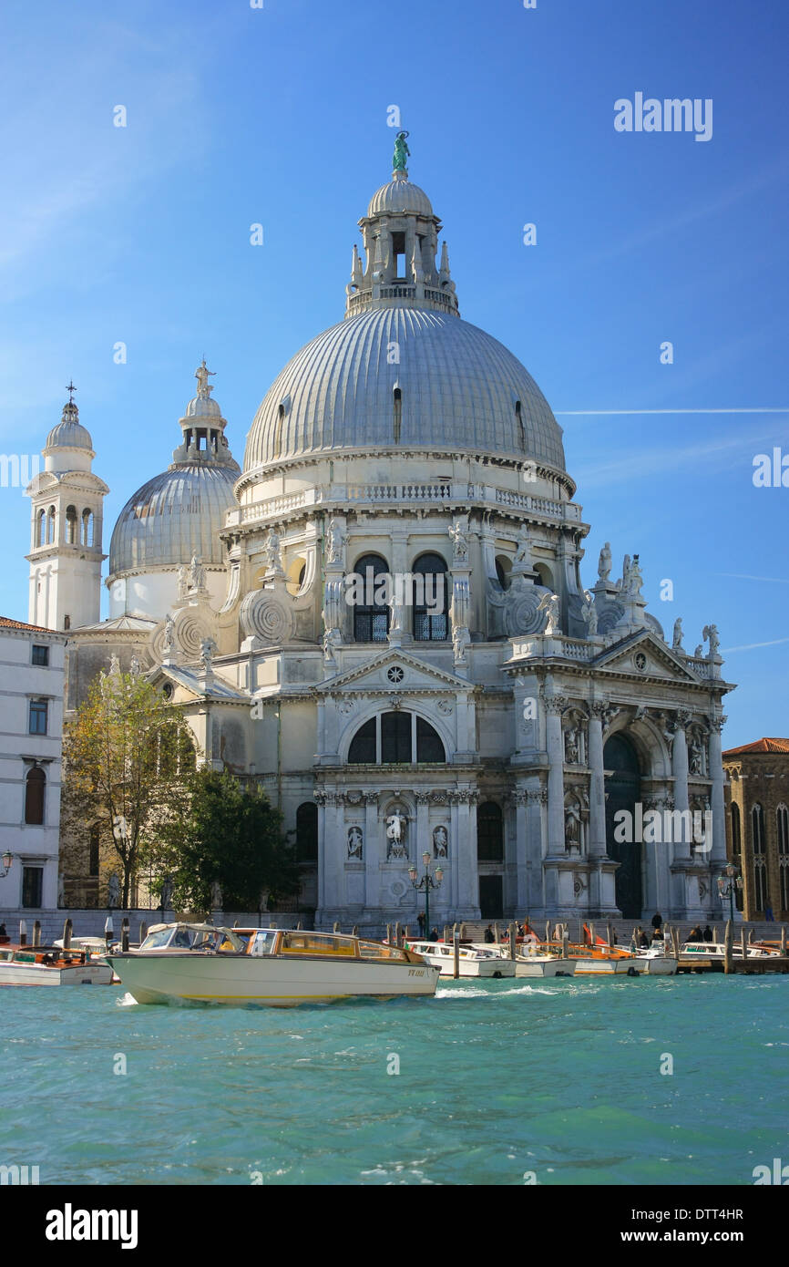 Canal Grande und Basilica de Santa Maria della Salute. Venedig. Veneto. Italien Stockfoto