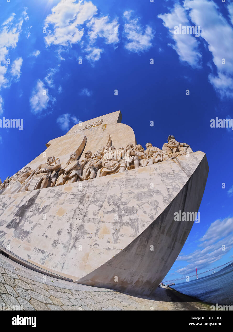 Padrão Dos Descobrimentos - Denkmal der Entdeckungen in Belem, Lissabon, Portugal Stockfoto