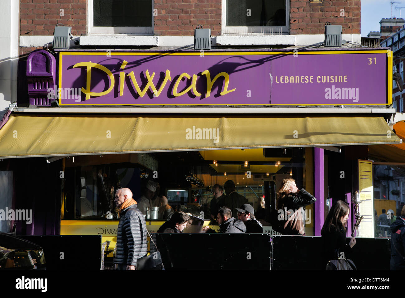 Libanesisches Restaurant Diwan, Marylebone, London, England, UK, Europa Stockfoto