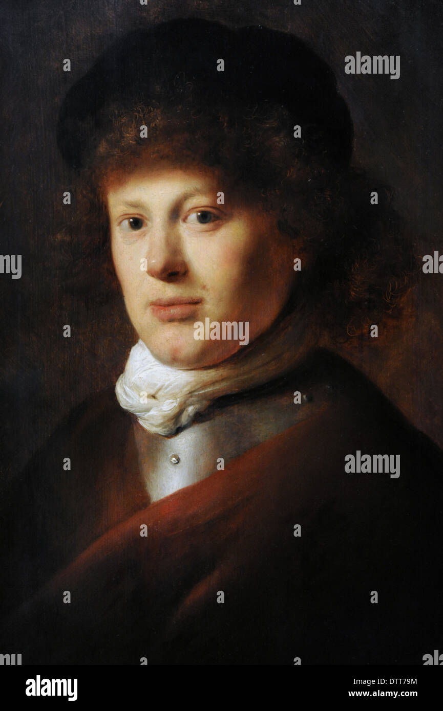 Jan Lievens (1607-1674). Niederländischer Maler. Porträt von Rembrandt Harmenszoon van Rijn (1606-1669), c. 1628. Stockfoto