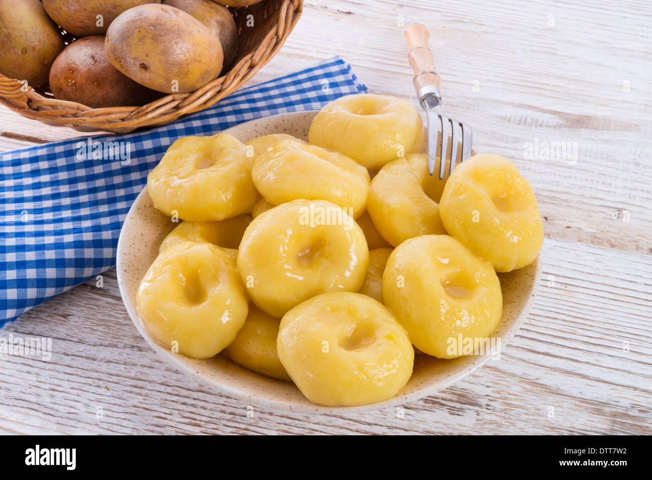 Kartoffelknödel Stockfoto