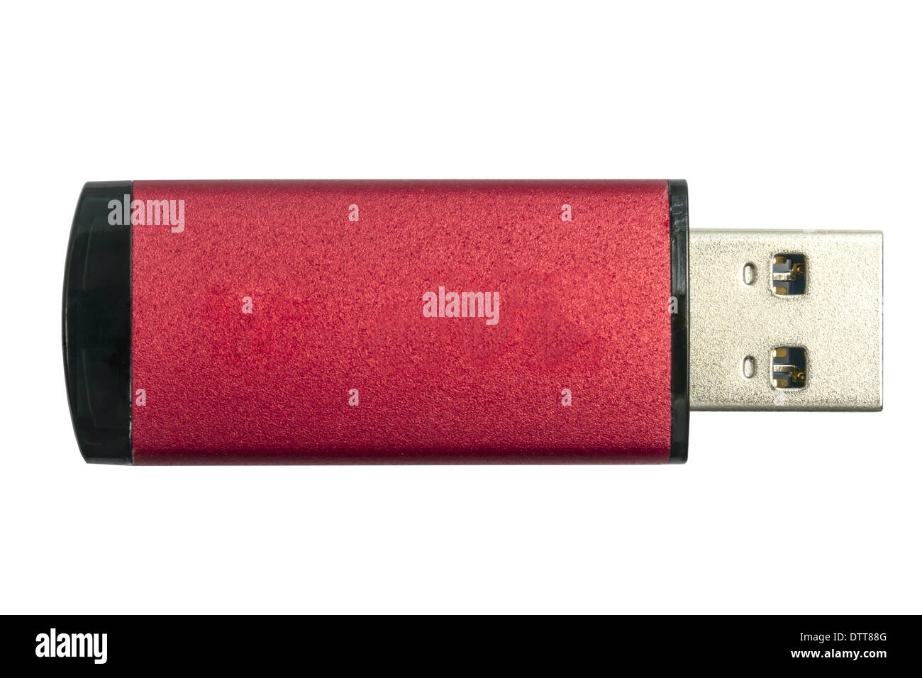 USB Flash Drive, isoliert auf weiss Stockfoto