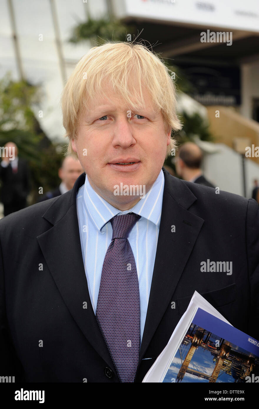 Cannes Alpes-Maritimes Abteilung im südöstlichen Frankreich Boris Johnson, der seit 2008 als Bürgermeister von London gedient hat Stockfoto