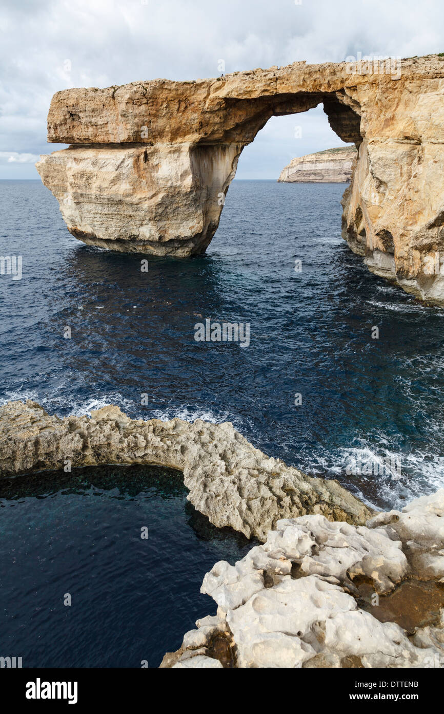 Das Azure Window, Dwejra Point, Gozo, Malta Stockfoto