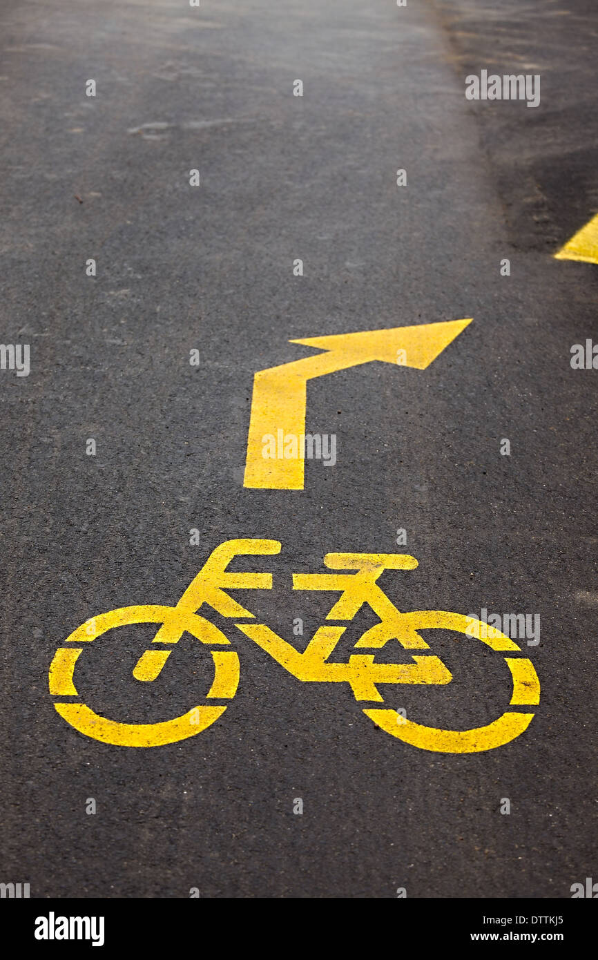 Fahrradweg Stockfoto