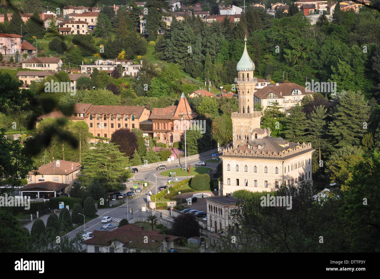 Villa crespi Stockfoto