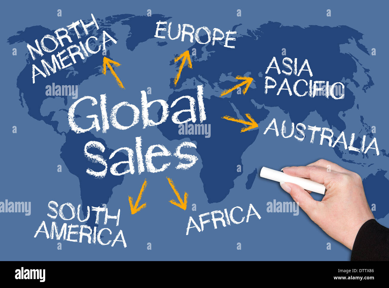 Global Sales Stockfoto