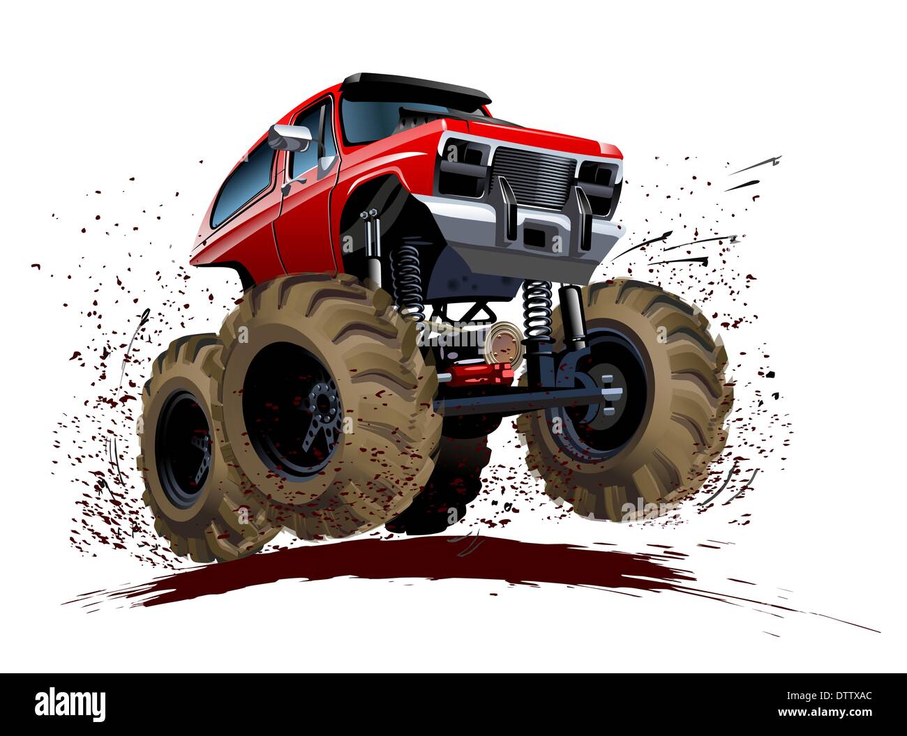 Cartoon-Monster-Truck Stockfoto