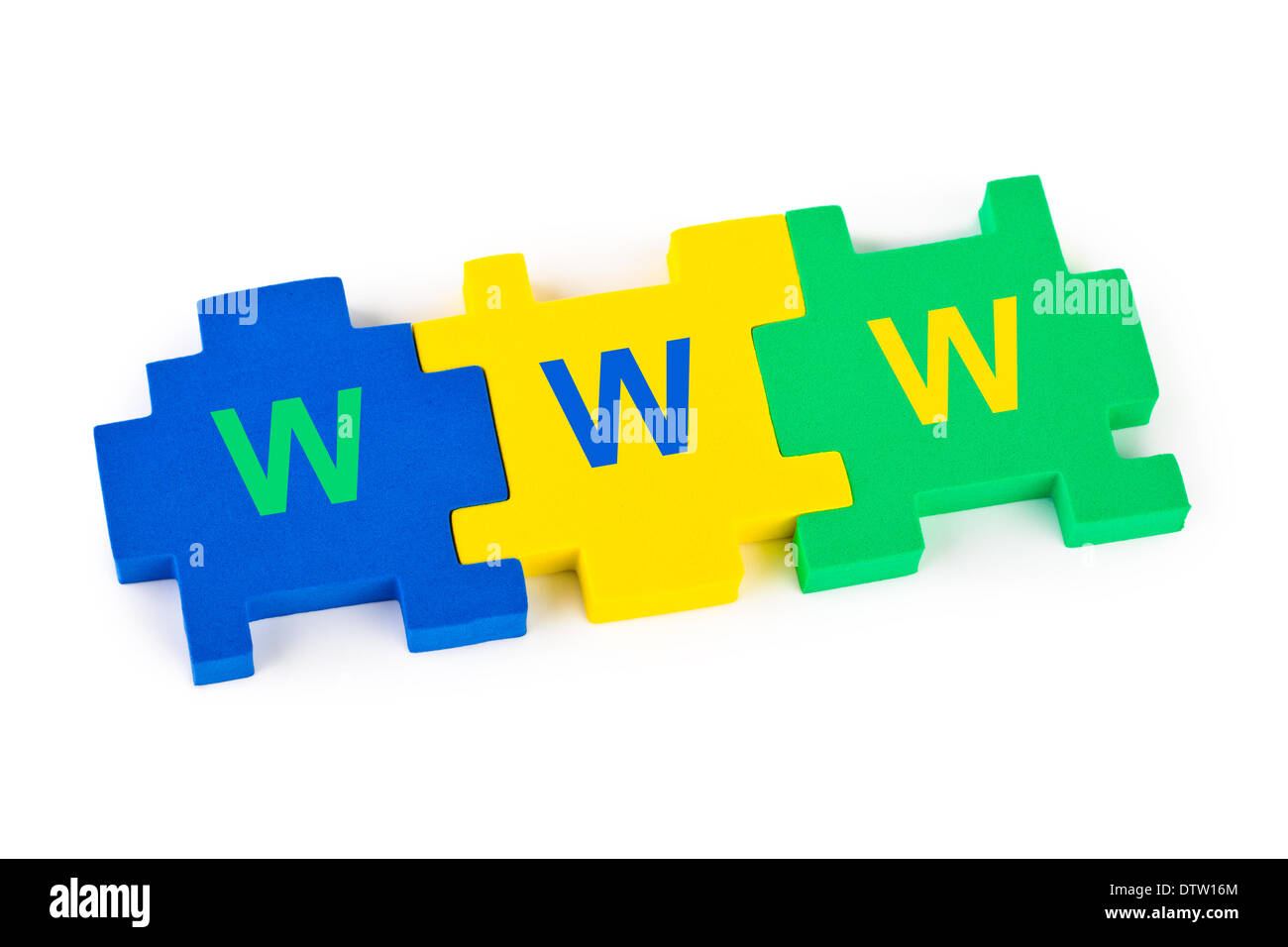 Puzzle WWW Stockfoto