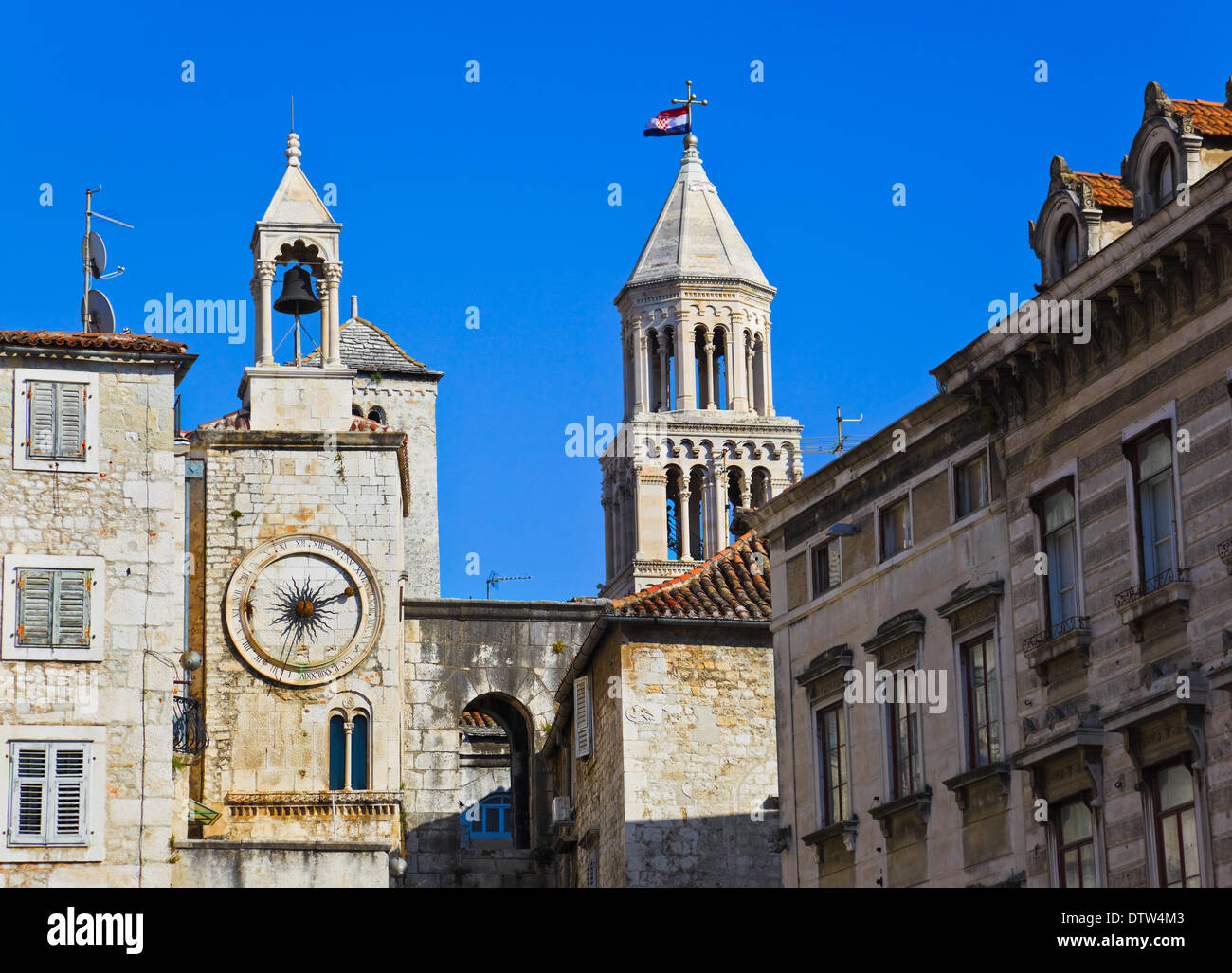 Diokletianpalast in Split, Kroatien Stockfoto