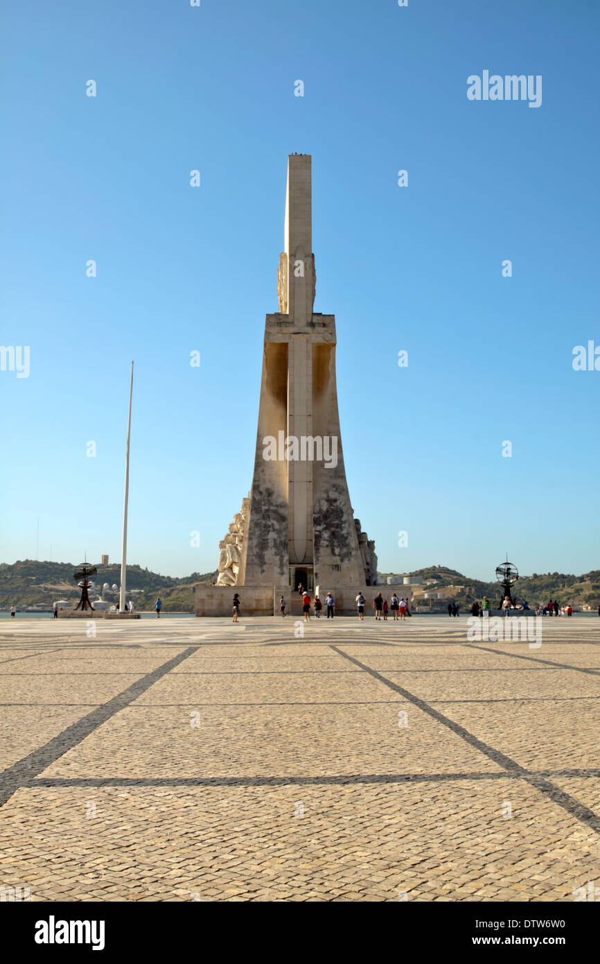 Padrão Dos Descobrimentos, ein Denkmal zu Ehren der portugiesischen Zeitalter der Entdeckungen im 15. und 16. Jahrhundert, Lissabon. Stockfoto