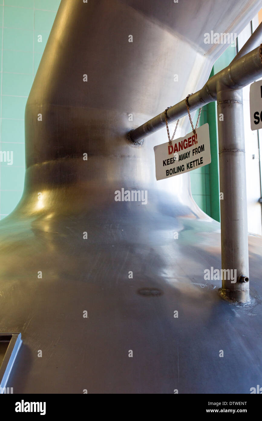 Tampa, Florida - Bier wird in der Yuengling Brauerei gebraut. Stockfoto