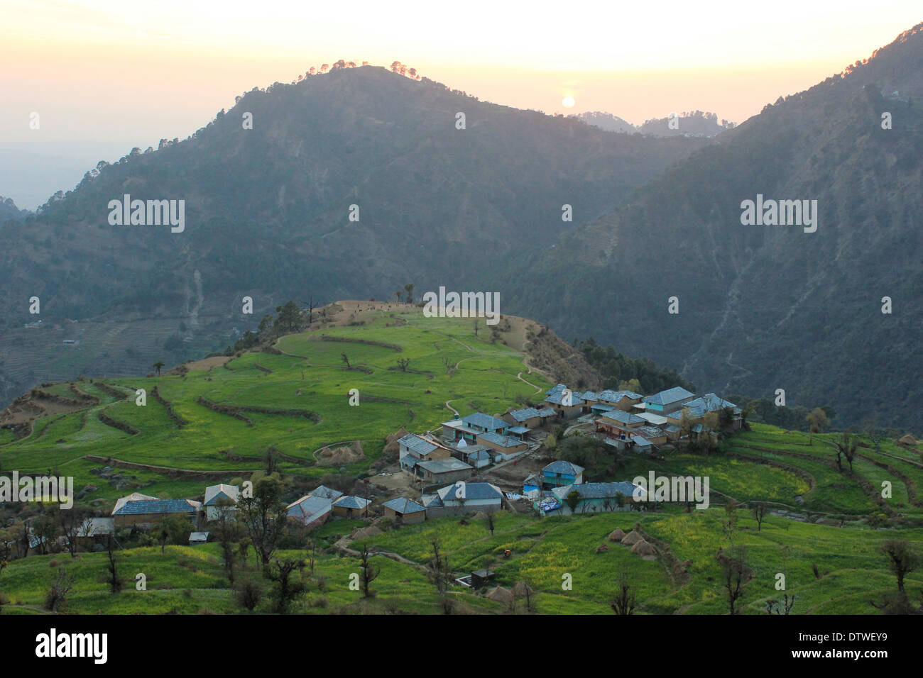Himalaya Dorf Stockfoto
