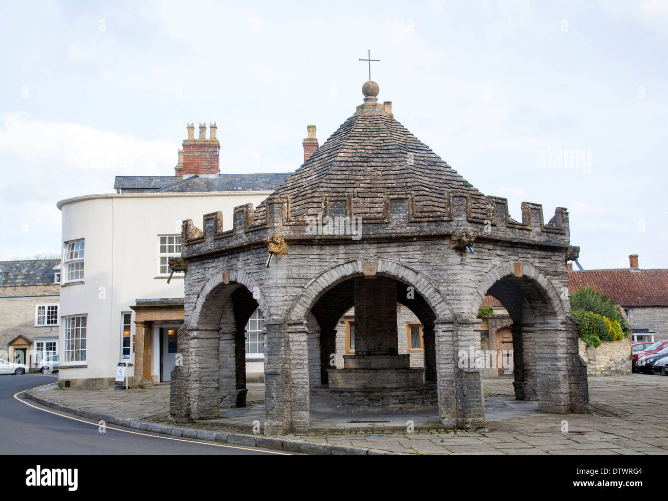 Dreizehnten Jahrhundert Markt Kreuz in Somerton, Somerset, England Stockfoto