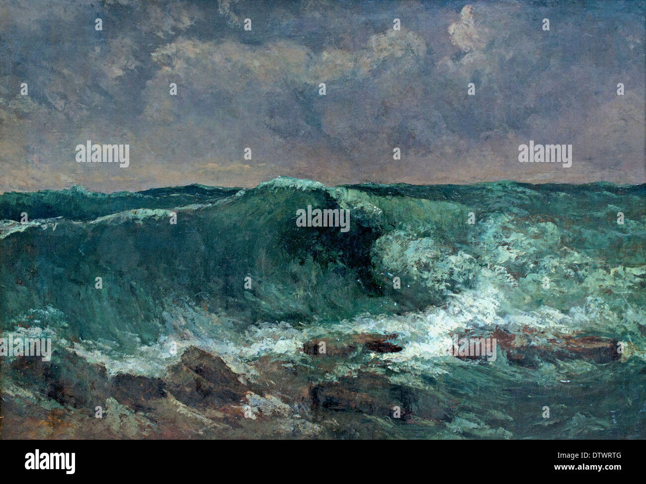 Die Welle 1869 Jean Désiré Gustave Courbet 1819 – 1877 Französisch Frankreich Stockfoto