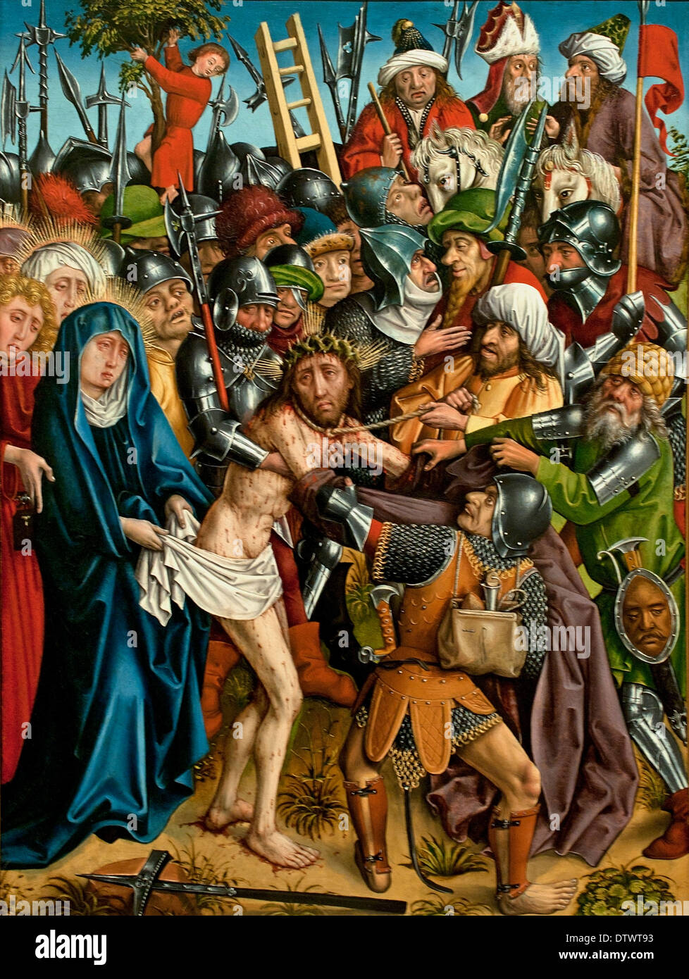 Entkleiden Christi / Entkleidung Christi 1450 Meister der Karlsruher Passion / Meister der Karlsruher Passion Deutsch Deutschland Stockfoto