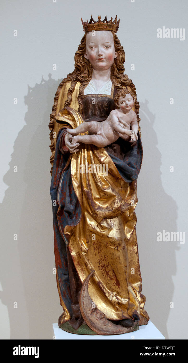 Maria mit Kind im Jahre 1520 Oberschwäbischer Meister (Meister) Deutsch Deutschland Stockfoto