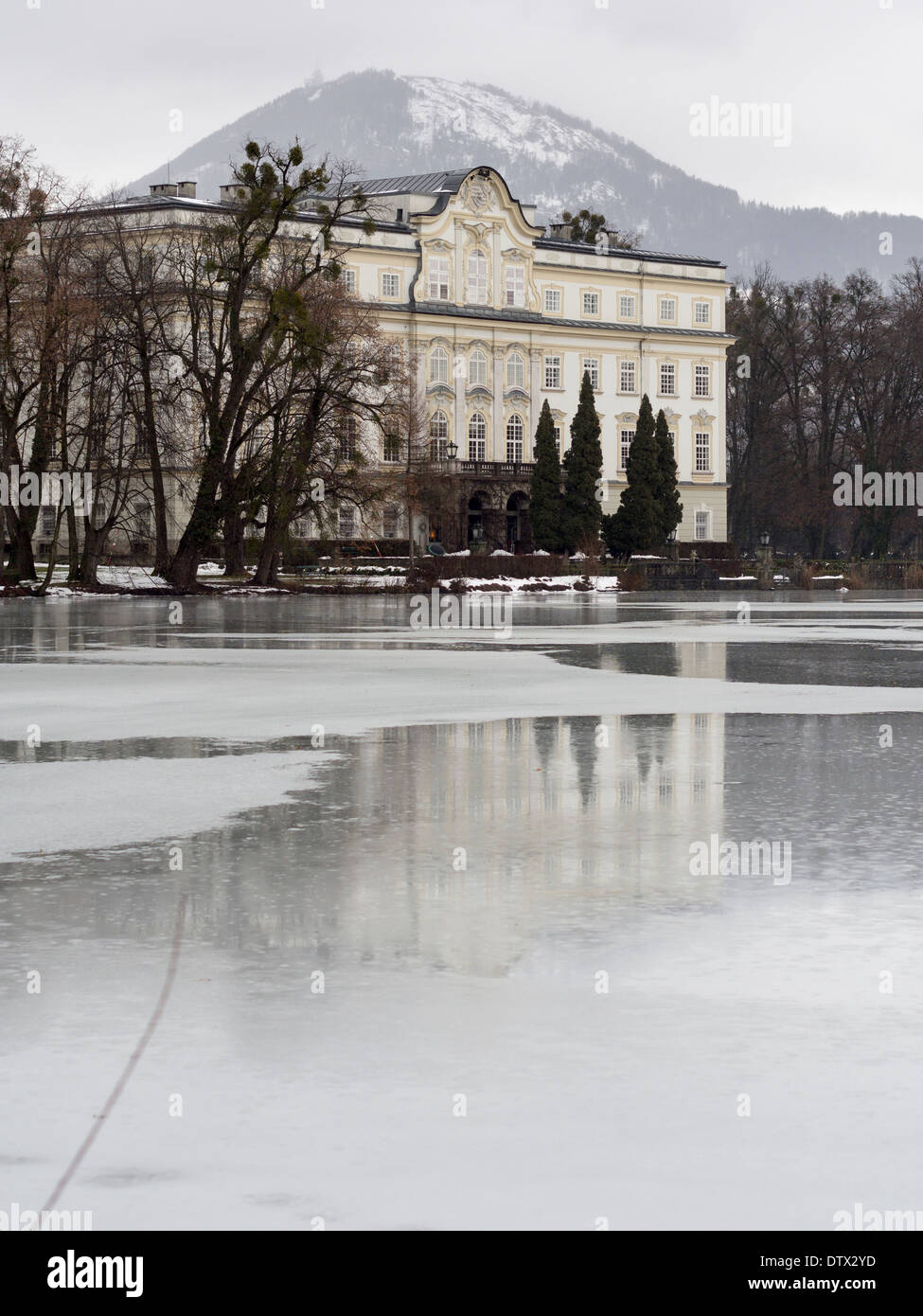 Von Trapp-Villa: Schloss Leopoldskron. Das Haus für die Familie Von Trapp in der Sound of Music Film verwendet. Stockfoto