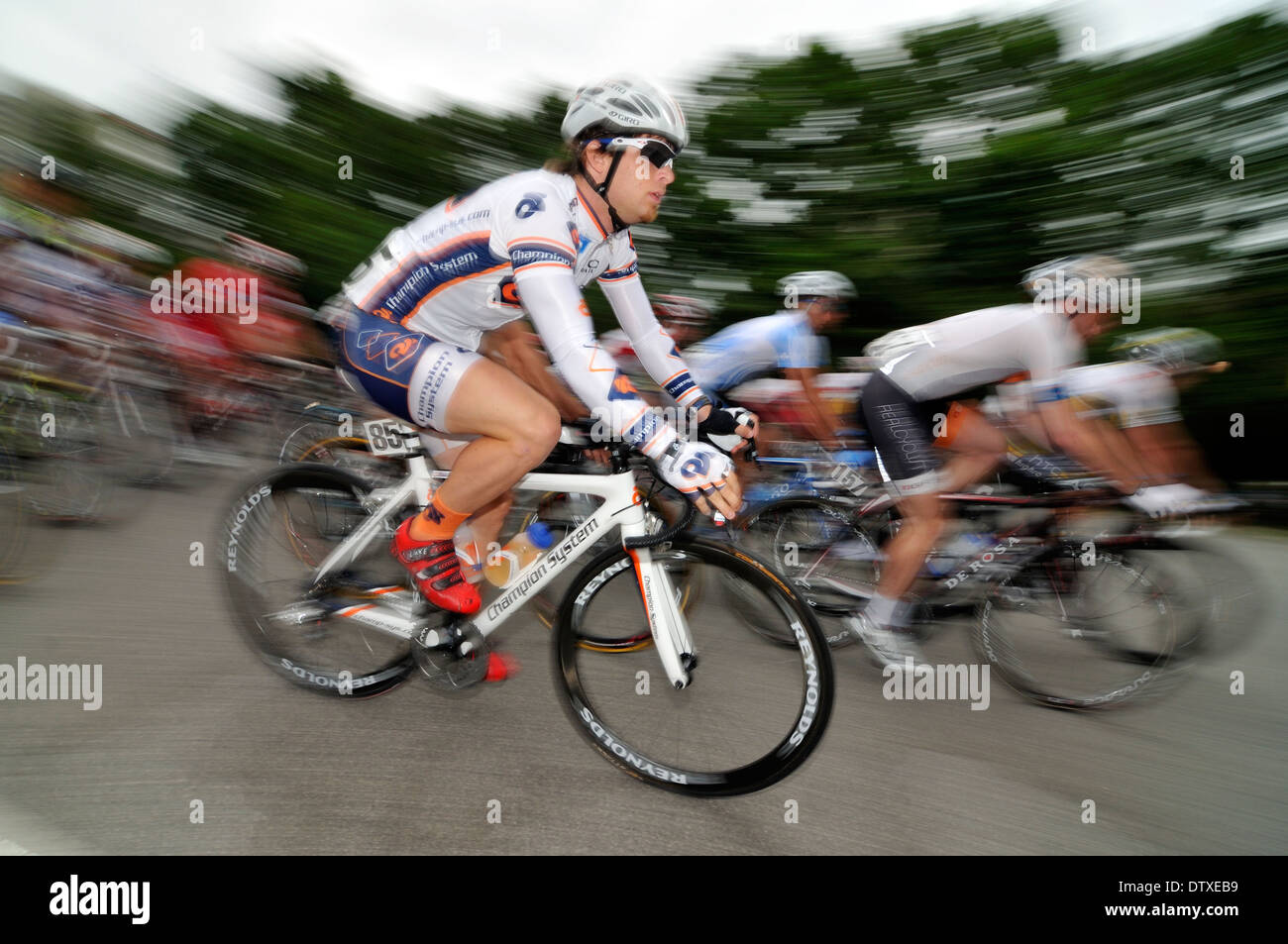 Professionelle Radrennen durch die Straßen von Philadelphia, Pennsylvania, USA. Stockfoto