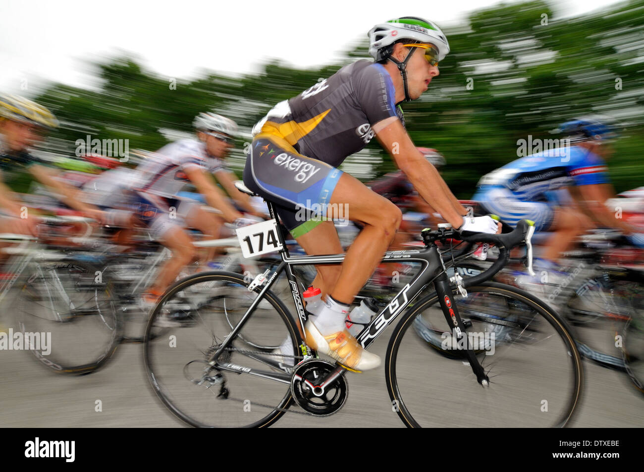 Professionelle Radrennen durch die Straßen von Philadelphia, Pennsylvania, USA. Stockfoto