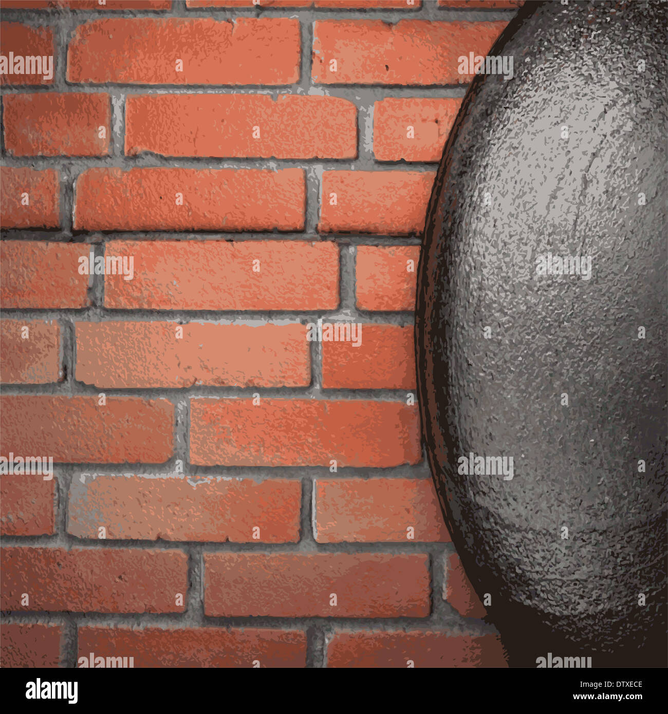 Metall und Stein Hintergrund Stockfoto