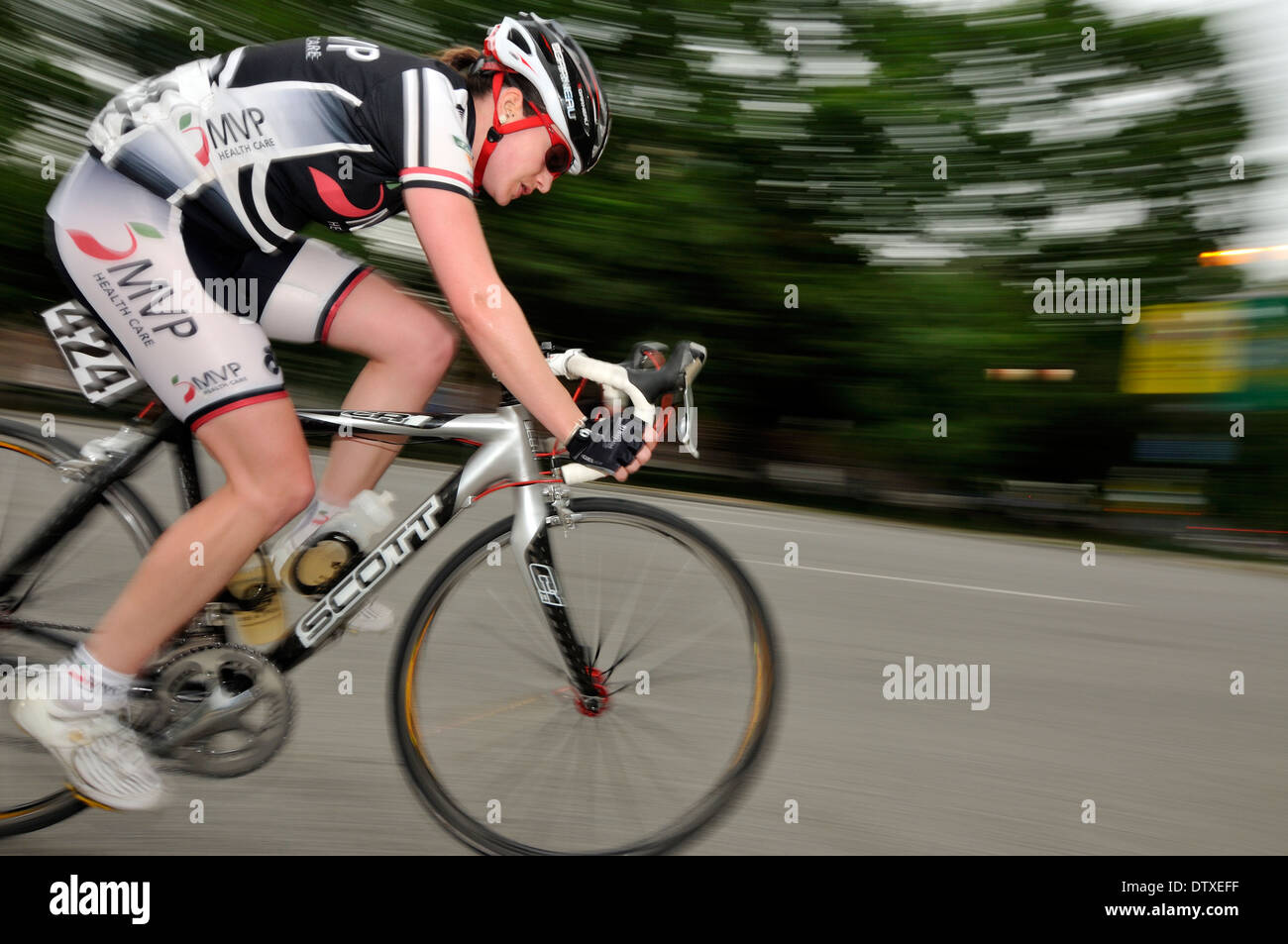 Professionelle Radrennen durch die Straßen von Philadelphia, Pennsylvania, USA. Stockfoto