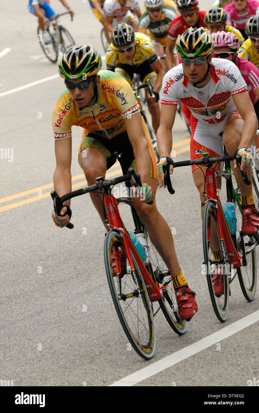 Professionelle Radrennen durch die Straßen von Philadelphia, Pennsylvania, USA. Stockfoto