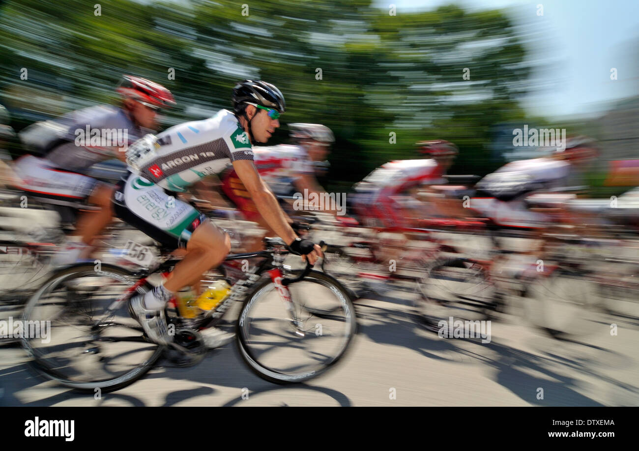 Professionelle Radrennen durch die Straßen von Philadelphia, Pennsylvania, USA. Stockfoto