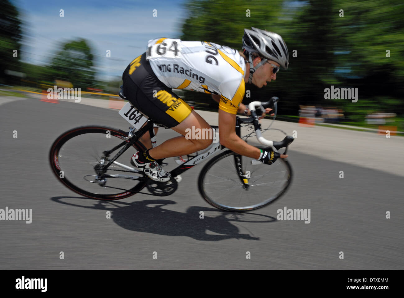 Professionelle Radrennen durch die Straßen von Philadelphia, Pennsylvania, USA. Stockfoto