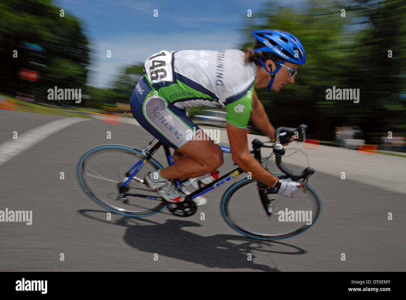 Professionelle Radrennen durch die Straßen von Philadelphia, Pennsylvania, USA. Stockfoto