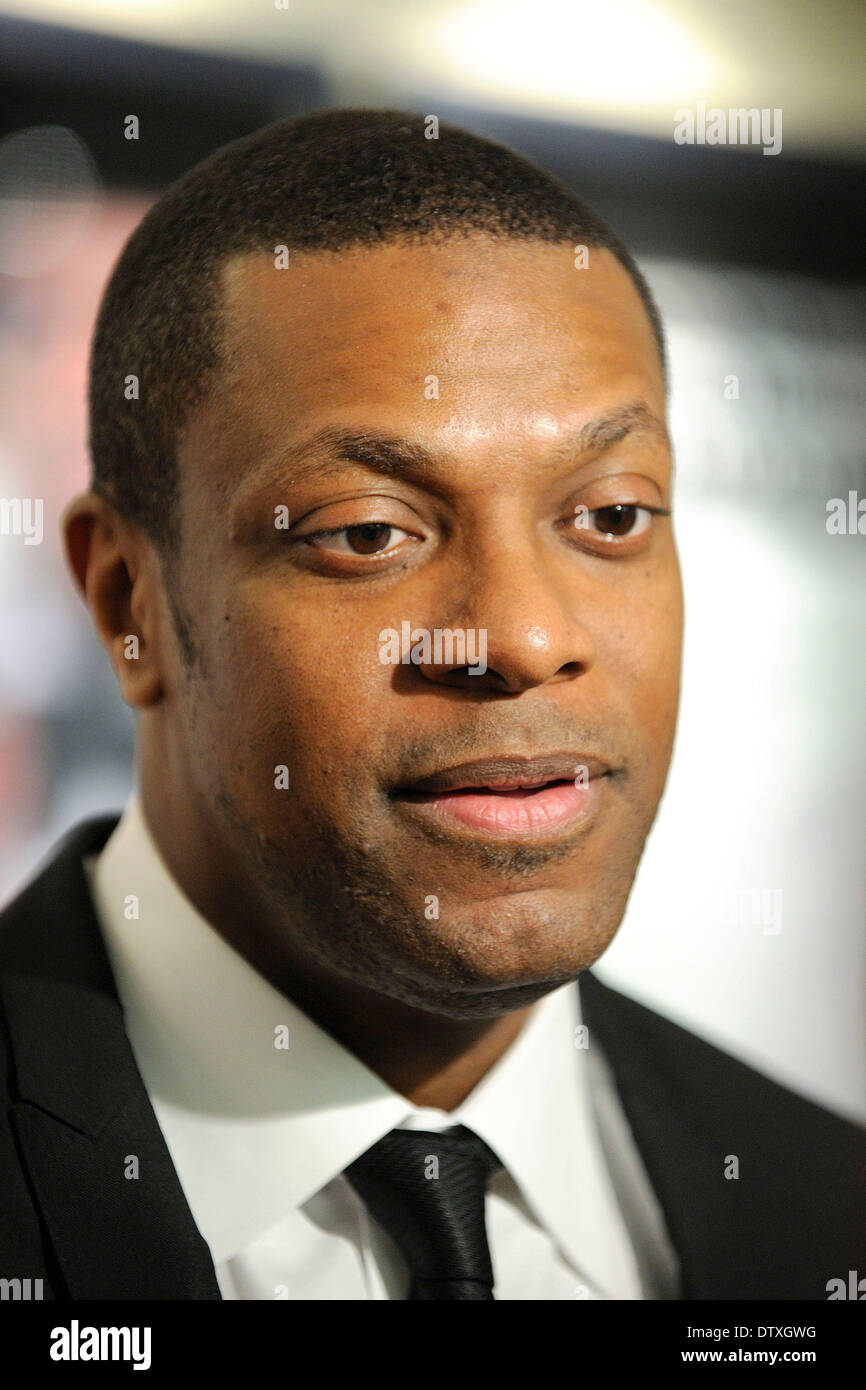 Toronto, Kanada. 24. Februar 2014. Feier des Black History Month präsentiert die CFC ein Abend zu Ehren Chris Tucker am Cineplex Odeon Varsity und VIP-Kinos. Chris Tucker roten Teppich Ankunft. Bildnachweis: EXImages/Alamy Live-Nachrichten Stockfoto