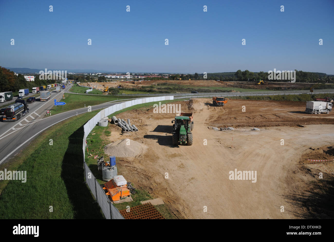 Bereich für ein neues Fußballstadion Stockfoto