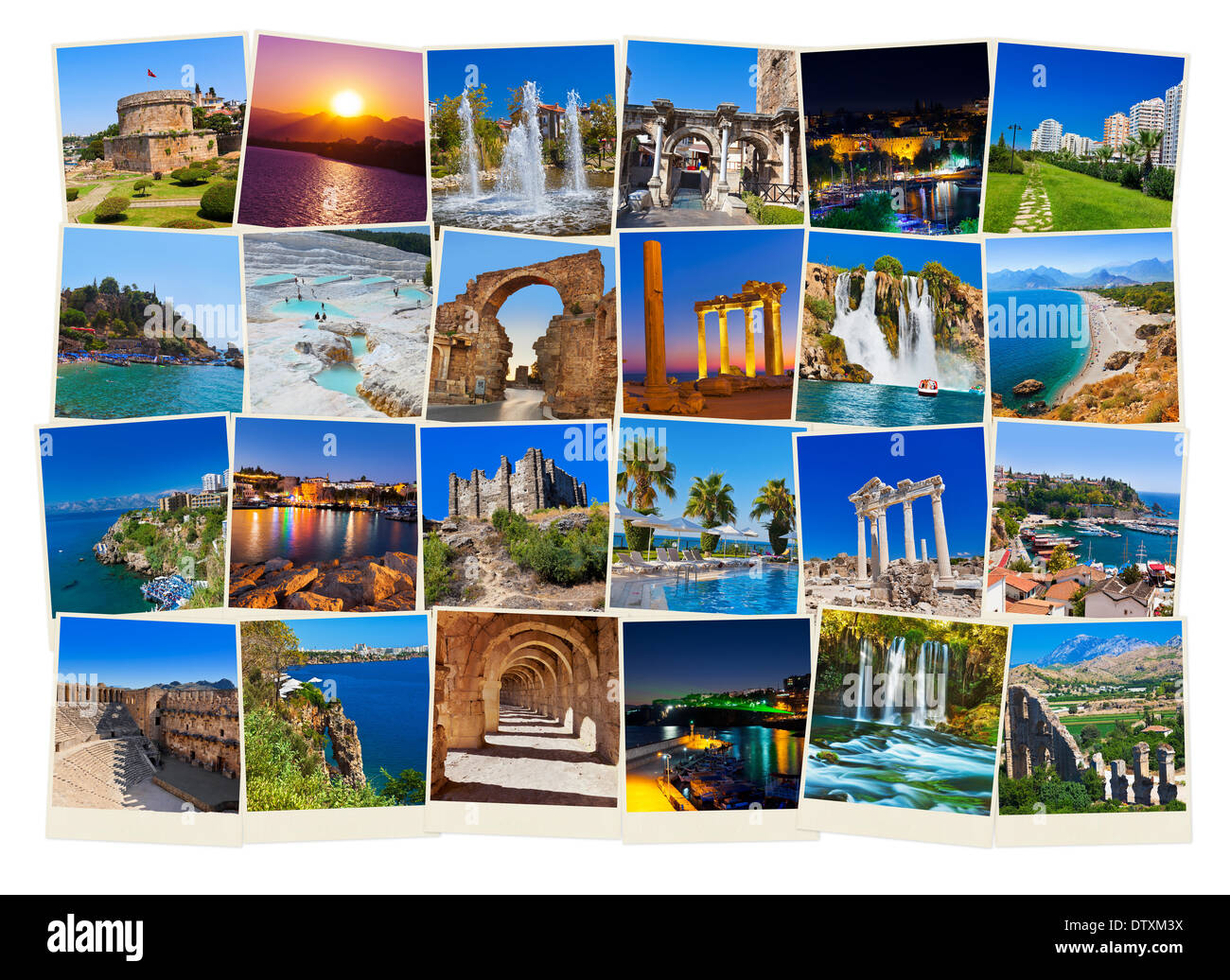 Stapel von Antalya Türkei Reisebilder Stockfoto