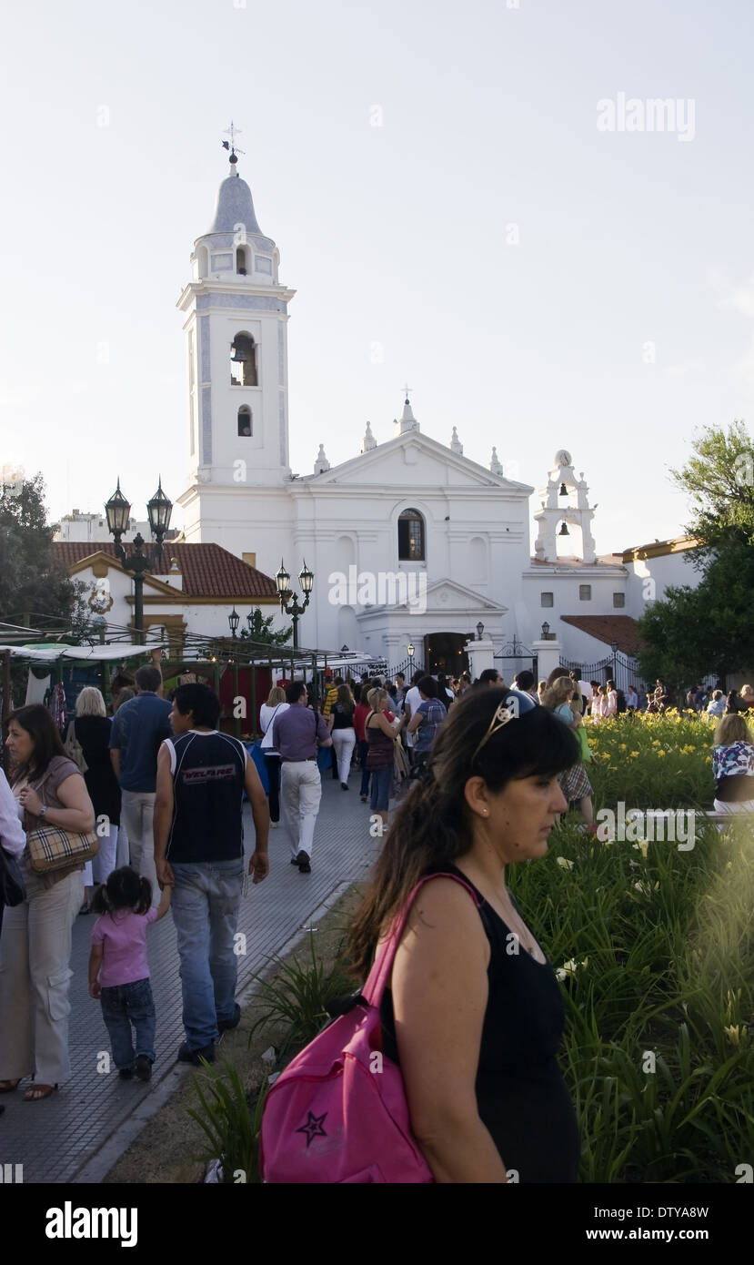 Nuestra Señora del Pilar Basilika, Buenos Aires, Argentinien Stockfoto