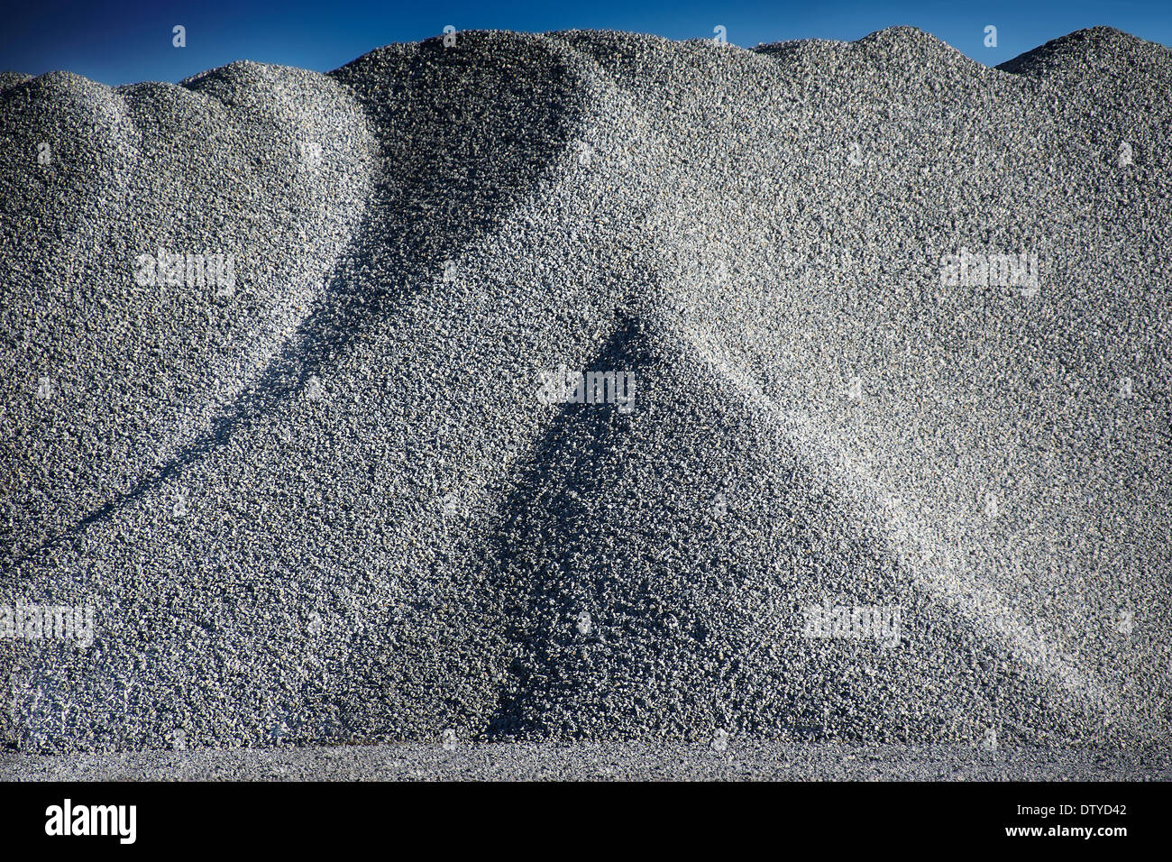 Granit-Heap im Steinbruch Stockfoto