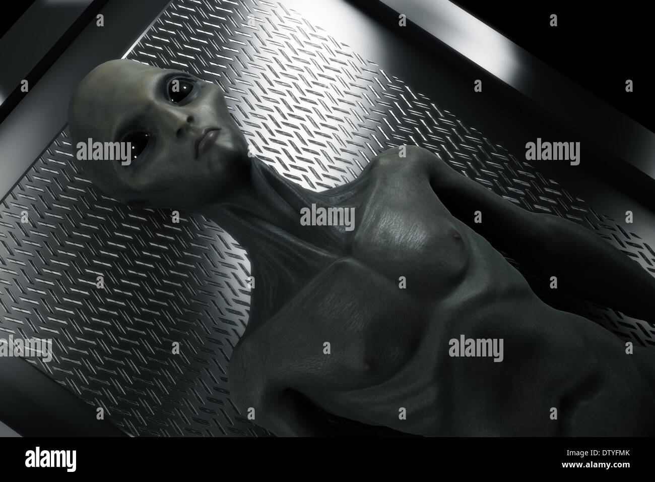 Alien Autopsy Stockfoto