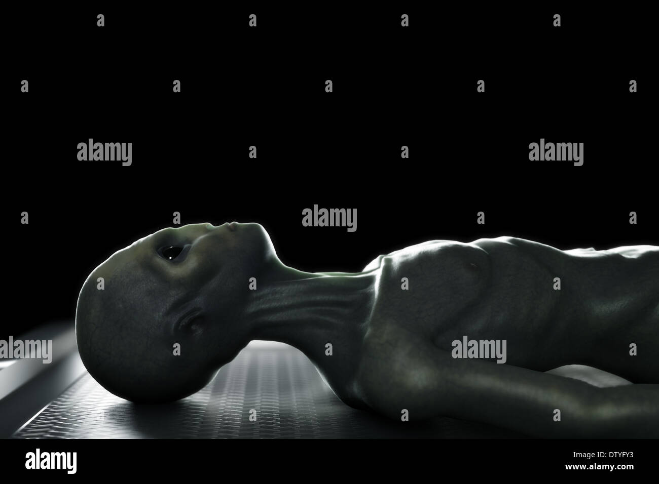 Alien Autopsy Stockfoto