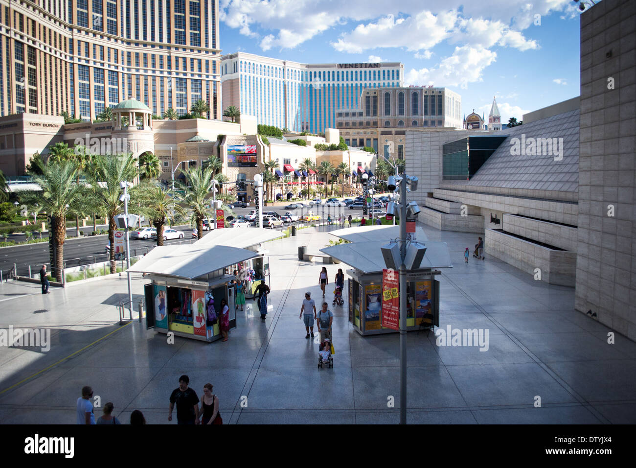 Las Vegas, Nevada, USA-August 12, 2012:las Vegas Stadt am Tag time.view des berühmten Strip. Stockfoto