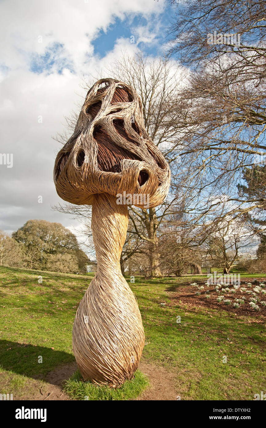 Tom Huber Pilze Skulpturen im Royal Botanic Gardens, Kew Stockfoto